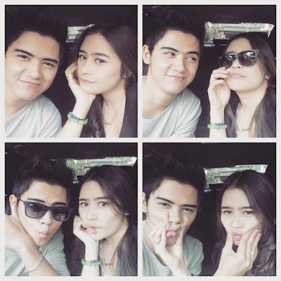 Aliando dan Prilly Selfie Bareng