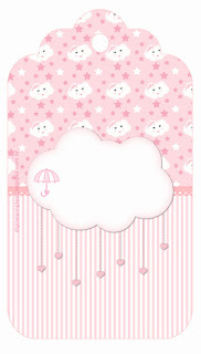 Pink Rain of Blessings or Rain of Love: Free Printable Candy Bar Labels.