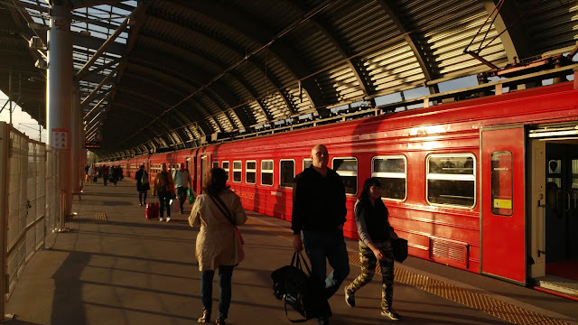 Aeroexpress at the Domodedovo Airport in Moscow