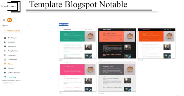 Template Blogspot Notable