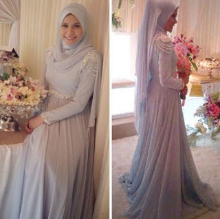 Gaun Pengantin Muslimah Simple