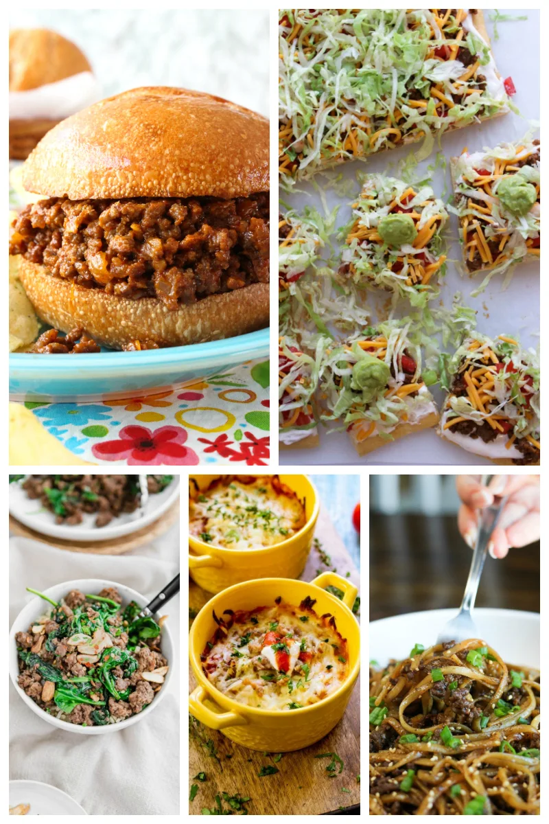 Are you looking for some ground beef dinner recipes? Is your freezer packed with ground beef and you just don't know what to make? Use this collection of 75 Ground Beef Dinner Ideas to give you some inspiration on what to make for dinner tonight! #groundbeef #dinner