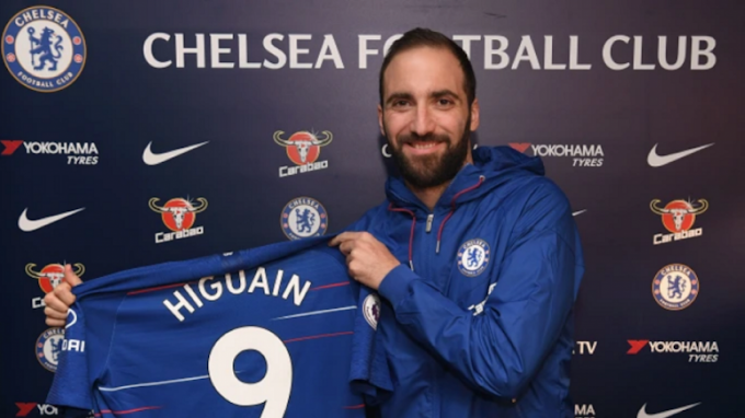 Higuaín é o novo jogador do Chelsea