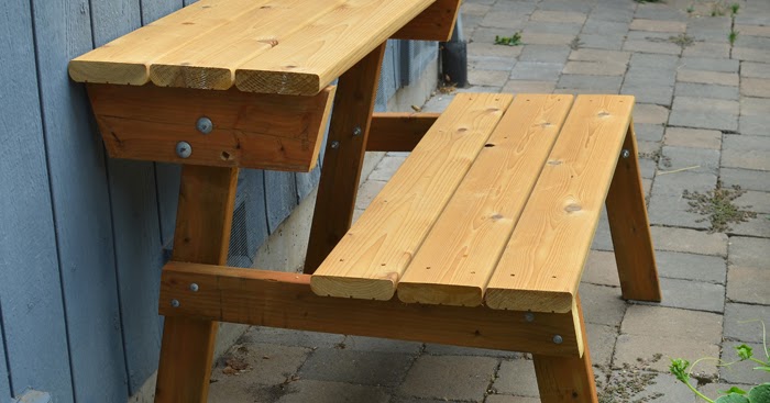 Turn a Picnic Table to Bench using Ana White Plans 