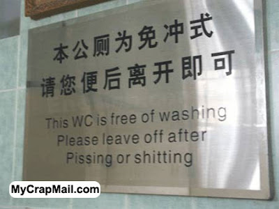 Funny Chinese sign