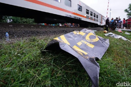 Dua anggota Polri dan TNI tewas terlibat kecelakaan kereta api