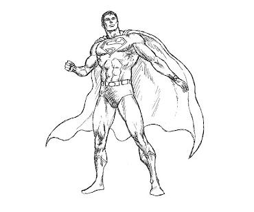 #9 Superman Coloring Page