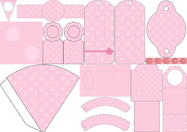 Pink with Pink Polka Dots: Free Party Printables.