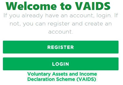 VAIDS Website Registration & Login Portal | Individual and Corporate Account Sign In