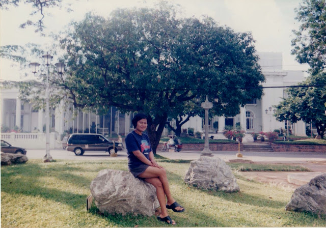 At Plaza Salcedo in front of the Provincial Capitol building