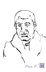 Мужчина с оттопыренными ушами. Рисунок сделал художник Андрей Бондаренко @iThyx