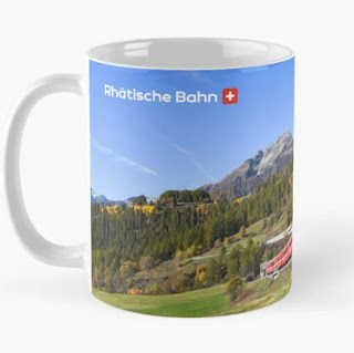 Rhätische Railway to St. Moritz Switzerland Coffee Mug