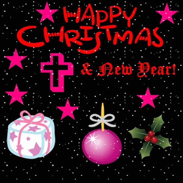 Happy Christmas and New Year greeting picture