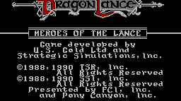 Advanced Dungeons & Dragons - Heroes of the Lance (ROM)(NES)(MEGA)(J)(U)(t)