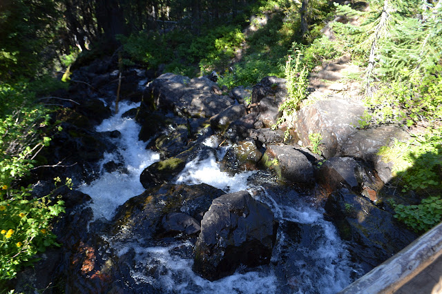 creek from a bridge with poor handrails