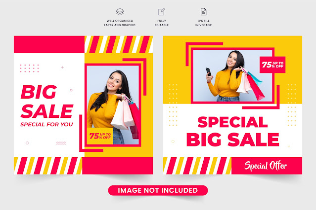 Special discount offer template vector free download