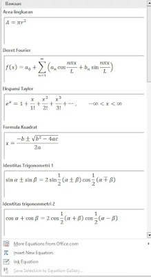 Cara Menyisipkan Simbol Matematika Di Ms. Word