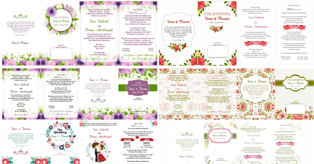 Undangan Nikah Background Undangan Pernikahan Png Guru Paud
