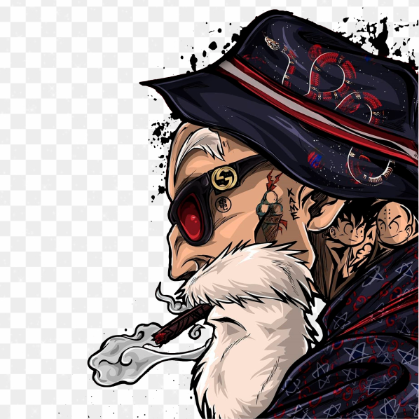 Ilustración Maestro Roshi Png Transparente