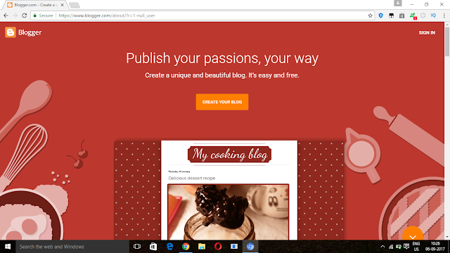 How to create a blogger website