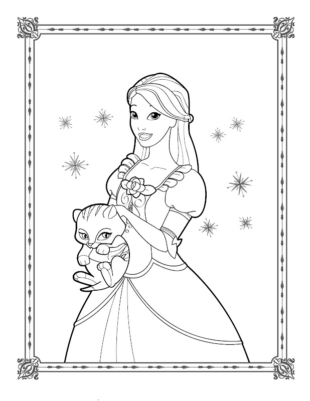 barbie and the 12 coloring pages  coloring pages gallery
