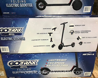 Costco 1305140 - Save on gas for our car when going short distances with the Gotrax GXL Folding Electric Scooter