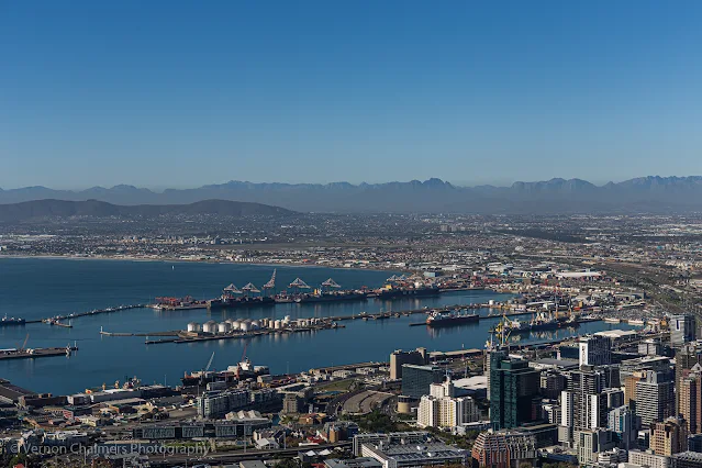 Cape Town Harbour | Table Bay view from Signal Hill Vernon Chalmers Photography