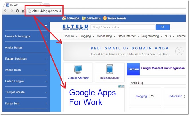 Iklan Google AdSense ( Akun Hosted ) Yang Ditayangkan Pada blogspot.co.id