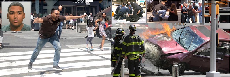 Imágenes brutales dejan atónitos jurados en juicio a ex Marine de origen dominicano que atropelló 22 y mató turista en 2017  en Times Square