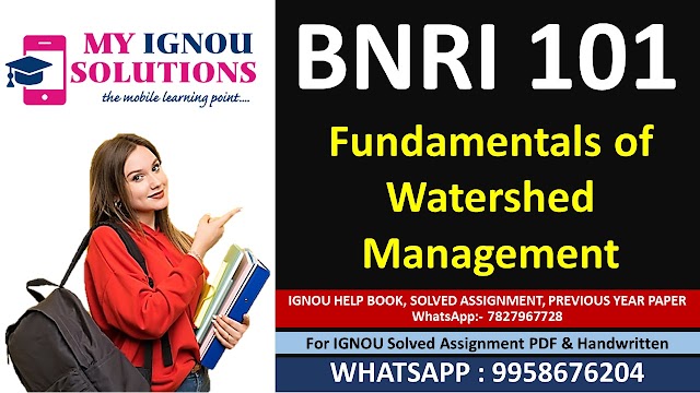 BNRI 101 Solved Assignment 2024-25