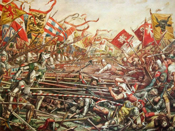Battle between Austria and Austria and the Swiss Confederacy
