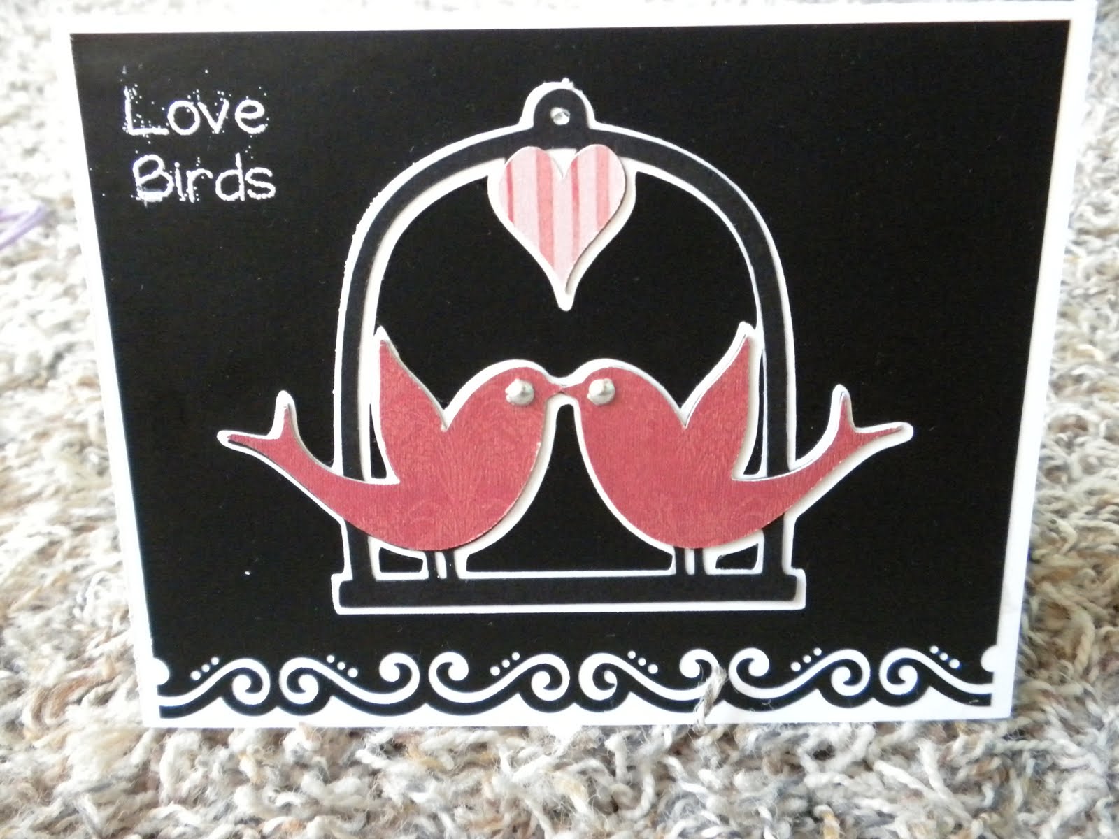 Love Birds Wedding Card