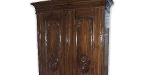  Lemari  pakaian  jati 2 pintu  gereja kecil  Allia Furniture