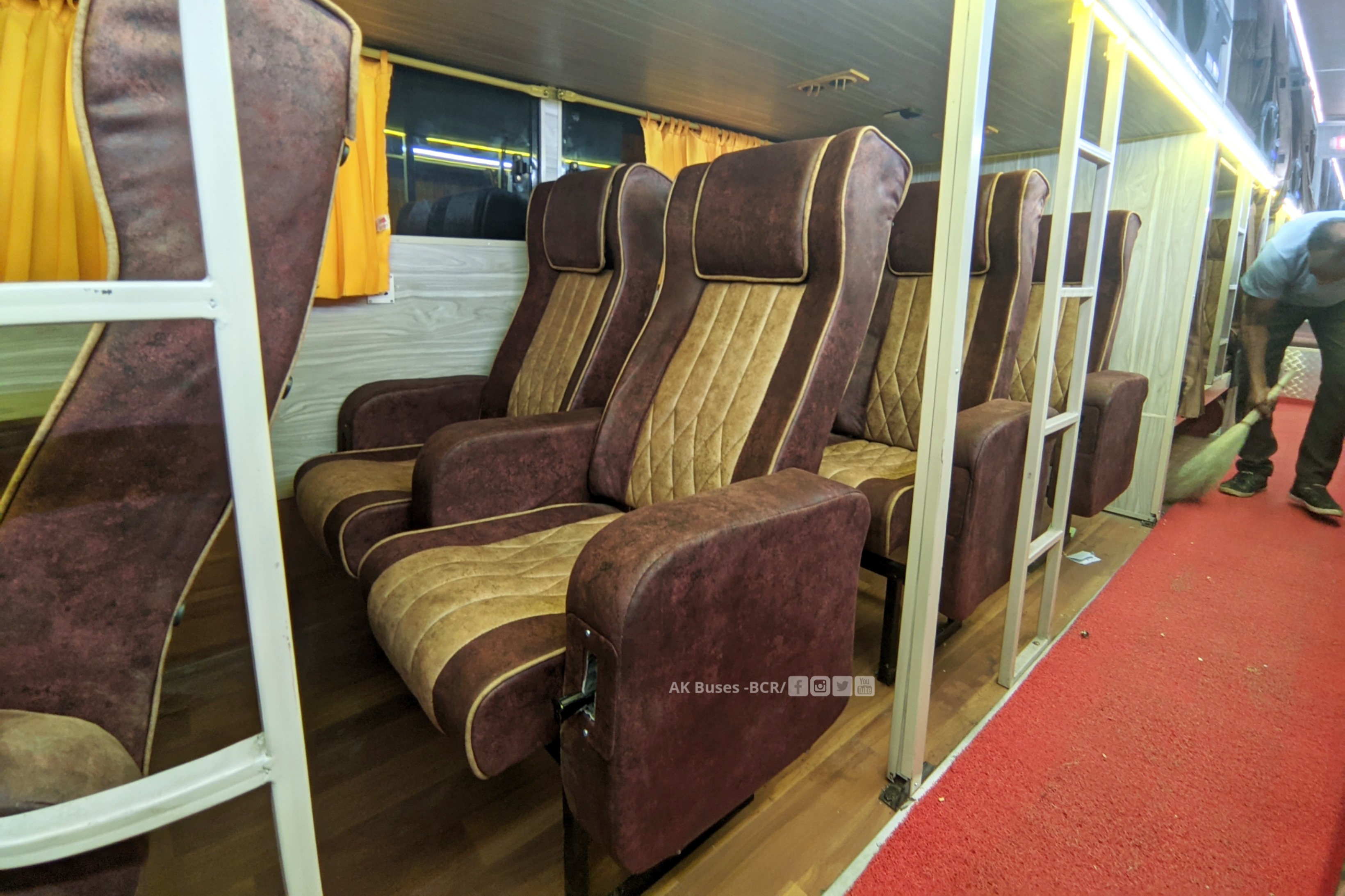 dubey travels new ac bus - push back seat