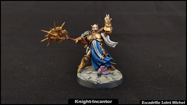 Figurine Knight-Incantor duWarhammer Age of Sigmar . Escadrille Saint Michel
