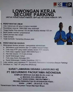 Lowongan Kerja Secure Parking
