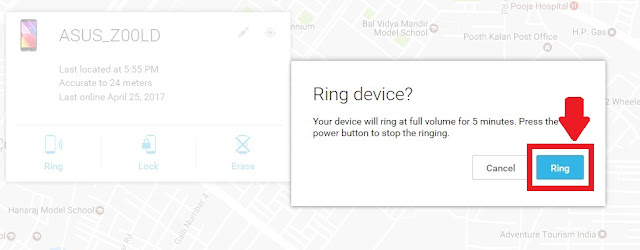 How to Locate our lost mobile by using Google