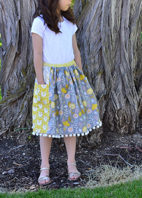 how to sew skirts with pockets