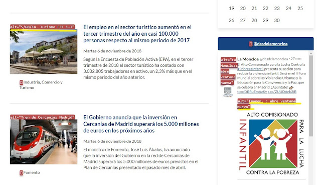 Textos alternativos de las imagenes de la portada donde apenas describén