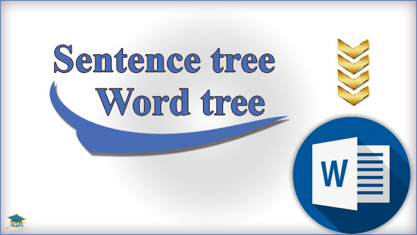 How to draw a sentence tree or word tree in MS Word