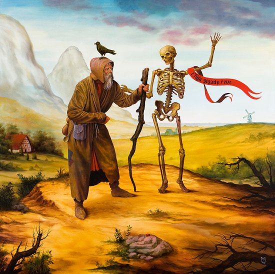 Mike Davis pinturas surreais sombrias estilo renascentistas moderno morte rural renascentismo