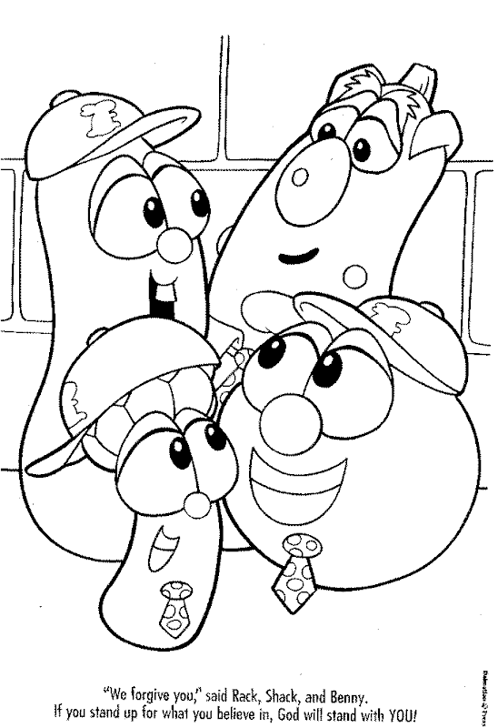 veggie tales coloring pages title=