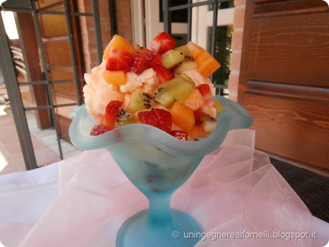 gelato melone senza panna gelatiera frutta yogurt sorbetto