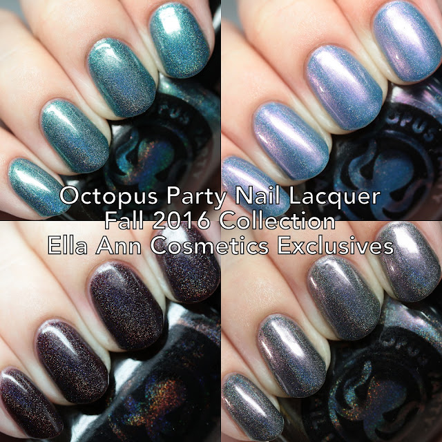 Octopus Party Nail Lacquer Fall 2016 Collection Ella Ann Cosmetics Exclusives