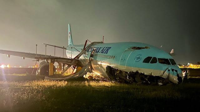 Tidak Ada Korban Jiwa Pada Kecelakaan Pesawat  Korean Air di Bandara Mactan Cebu Filipina .lelemuku.com.jpg