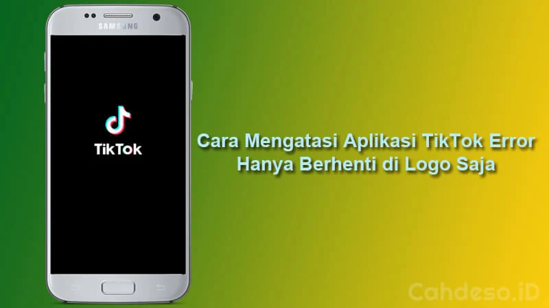 TikTok Error Hanya Berhenti di Logo Saja