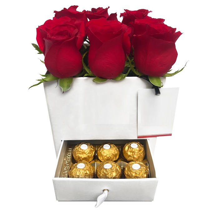 BOX CON 12 ROSAS + CHOCOLATE S/139.00 (050)