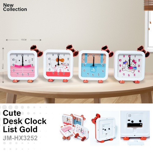 Jam Meja Kotak Hello Kitty (HX3252)