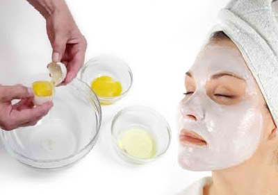 masker putih telur