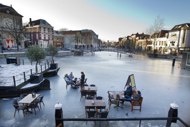 Canals of Venice and Amsterdam